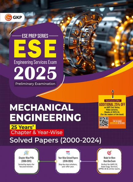 GKP UPSC ESE 2025 Mechanical Engineering Solved Papers 2000-2024| Chapter-wise Solved Papers (2000–2024) | Chapter-wise & Year-wise | Previous Year Questions with Solutions