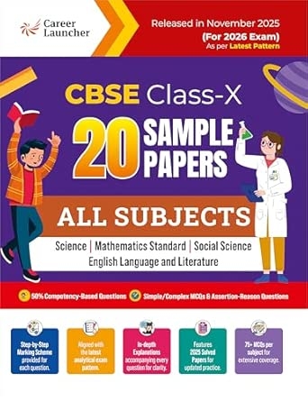 GKP CBSE Class X 2026 : 20 Sample Papers (Mathematics Standard Science Social Science & English)