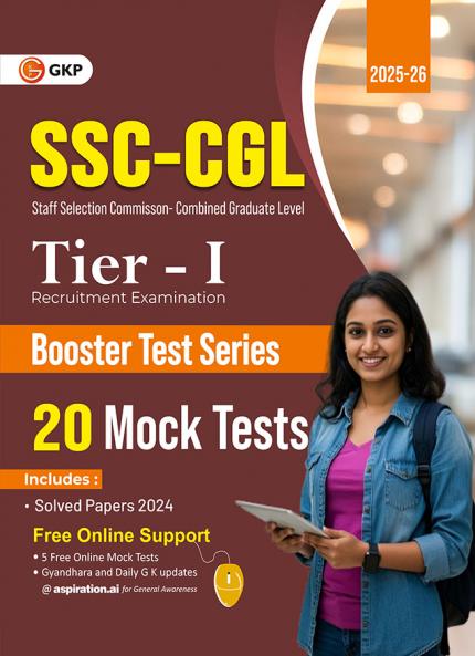 GKP SSC 2026 : CGL Tier I - Booster Test Series - 20 Mock Tests| Solved Papers 2024 Exam