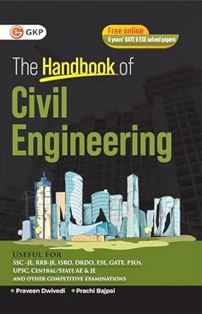 GKP Civil Engineering Handbook 2025 | Complete Formula & Concept Guide for GATE UPSC ESE SSC JE & PSUs | Quick Revision Book for Competitive Exams