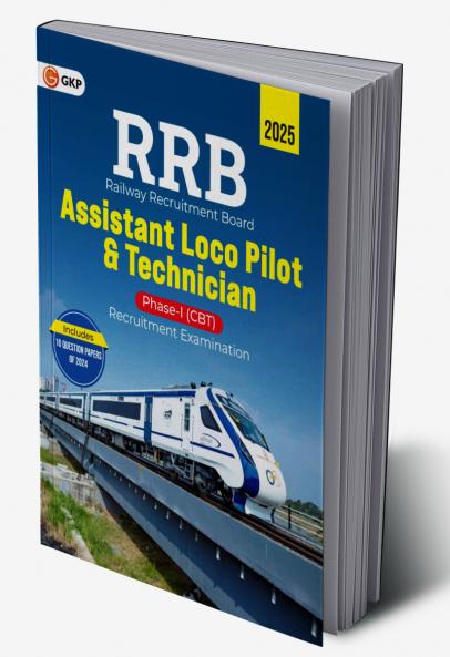 GKP RRB 2025–26 Assistant Loco Pilot & Technician Phase I Guide | Covers General Intelligence Mathematics Science Awareness | Includes 10 Previous Years’ Papers 2024 Exam