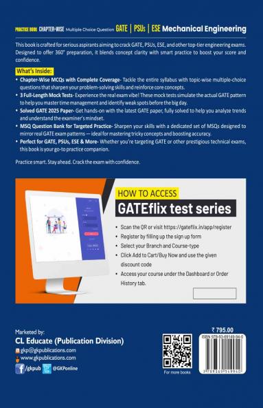 GKP Practice Book 2026 : Mechanical Engineering - Chapter-Wise Multiple Choice Questions for GATE PSUs and ESE| GATE Solved Papers 2025