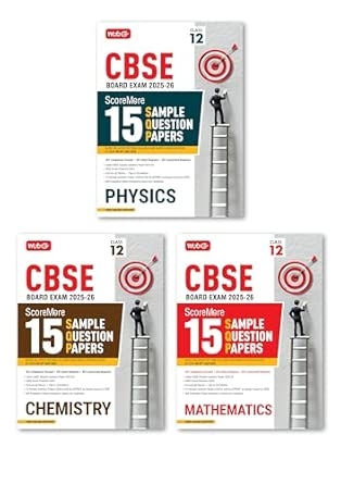 MTG CBSE Class 12 ScoreMore 15 Sample Papers Physics Chemistry & Mathematics Books For 2025-2026 Board Exam (Set of 3) | Chapter-wise Competency-Based Questions (CBQs) | Based on Latest CBSE Pattern & Syllabus