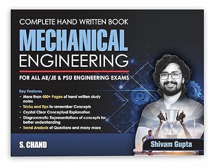 Complete Hand Written Book Mechanical Engineering for All AE/JE & PSU Engineering Exams