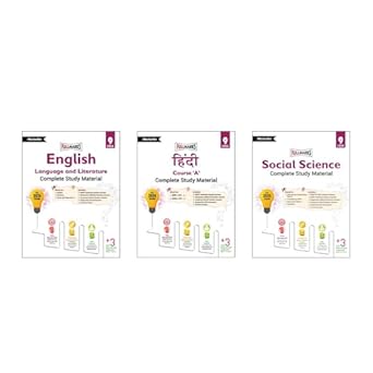 Full Marks Class 9 Combo of 3 Books - English Lang & Lit. + Hindi A + Social Science | Complete Study Material