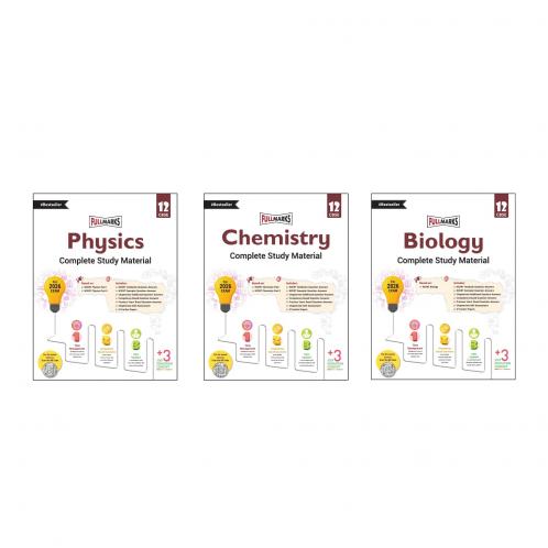 Full Marks Class 12 Combo of 3 Books - Physics + Chemistry + Biology | Complete Study Material
