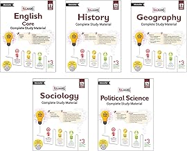 Full Marks Class 12 Combo of 5 Books - English Core + History + Geography + Sociology + Political Science | Complete Study Material