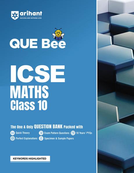 ICSE QUE Bee Maths Class 10 Exam 2026 | Quick Theory Exam Pattern Questions 10 years PYQs | Key Words Highlighted