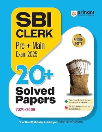 SBI Clerical Cadre 25 Solved Papers  (E)