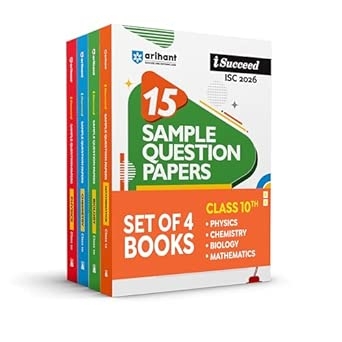 Arihant I Succeed ICSE Sample Question Papers Chemistry Physics Biology Mathematics Class 10 | ICSE 2026 Board Exam | 10 and 15 Fully Solved Specimen Paper and Board Paper 2025 | Based on Latest ICSE Syllabus | Council Style Answers | English Medium