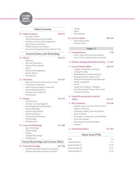 Arihant  IAS Prelims Solved Papers (2025-1995) | 31 Years UPSC Powerplay | GS Paper 1 & CSAT Paper 2 | Paperwise Chapterwise & Topicwise | 3500+ Revision Bullets | English Medium