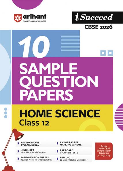 CBSE Sample Home Science 12th