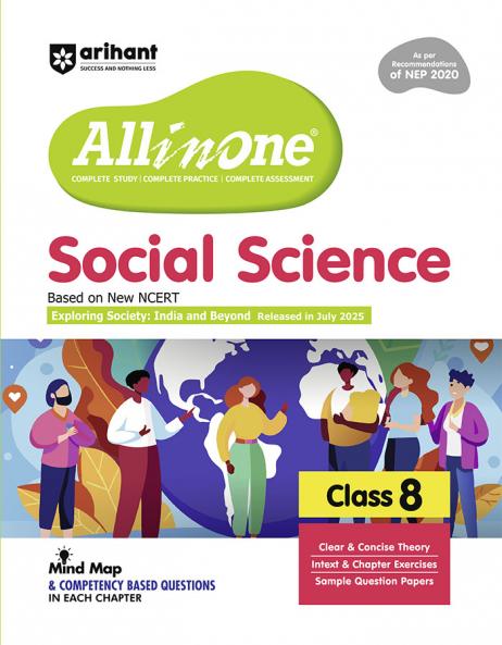 CBSE All in One Social Science Class 8 Exam 2025â€“26 | Sample Question Papers |  Based on New NCERT Released in July 2025