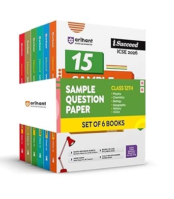 Arihant I Succeed ICSE Sample Question Papers Chemistry Physics Biology Mathematics Grography History & Civics Class 10 | ICSE 2026 Board Exam | 10 and 15 Fully Solved Specimen Paper and Board Paper 2025 | Based on Latest ICSE Syllabus | Council Style Answers | English Medium