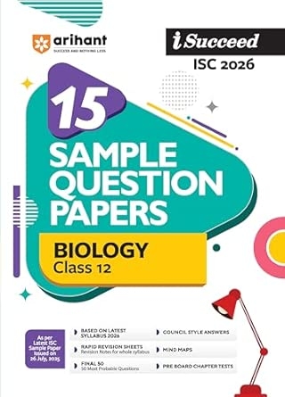 ISC Sample Biology 12th