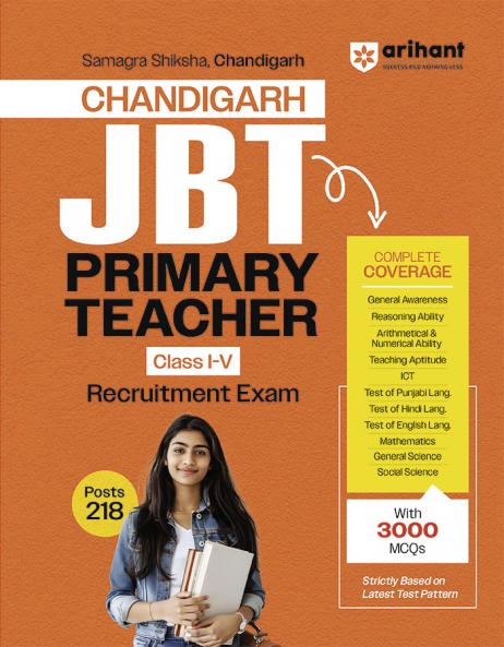 Chandigarh JBT Primary Teacher (Class Iâ€“V)  Exam Guide | 3000+ MCQs | Based on Latest Pattern | Complete Syllabus Coverage