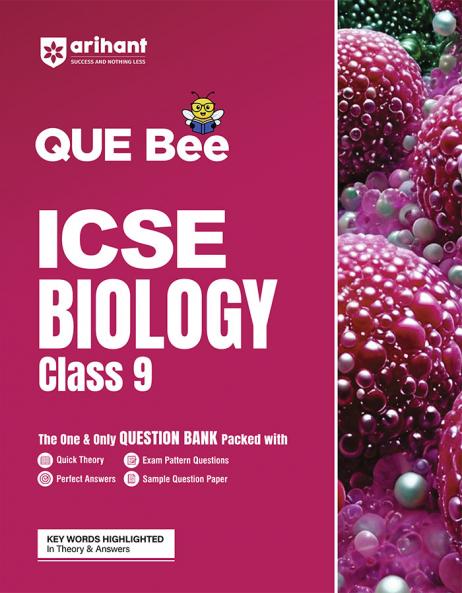 Arihant QUE Bee ICSE Biology Question Bank For Class 9