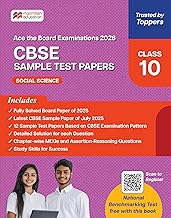 CBSE Class 10 Social Science Sample Test Papers | 2026 Exam Prep | Solved Board Paper 2025 + 12 Practice Papers + MCQs + QR Solutions | Macmillan