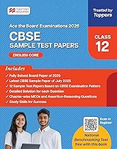 CBSE Class 12 English Core Sample Test Papers | 2026 Exam Prep | Solved Board Paper 2025 + 12 Practice Papers + MCQs + QR Solutions | Macmillan
