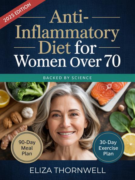 Anti-Inflammatory Diet For Women Over 70: The Complete Meal Plan and Cookbook to Soothe Joint Pain Boost Energy and Reclaim Mobility with Easy Delicious Recipes