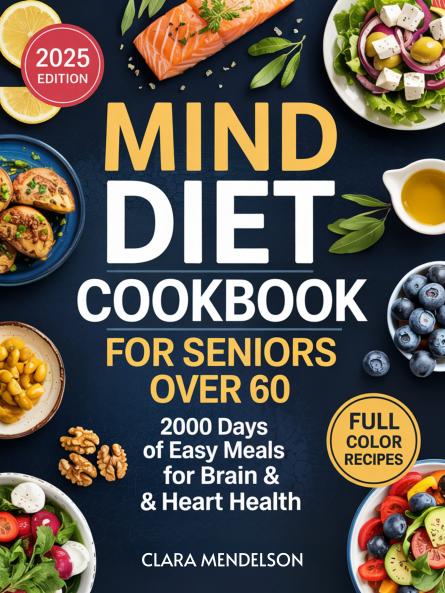 Mind Diet Cookbook for Seniors Over 60: 2000 Days of Easy Meals for Brain & Heart Health
