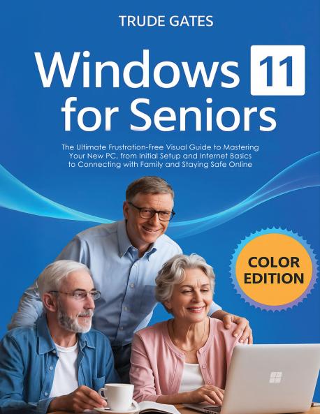 Windows 11 for Seniors: COLOR EDITION: The Ultimate Frustration-Free Visual Guide to Mastering Your New PC from Initial Setup and Internet Basics to Connecting with Family and Staying Safe Online