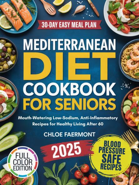 Mediterranean Diet Cookbook for Seniors: Mouth-Watering Low-Sodium Anti-Inflammatory Recipes for Healthy Living After 60