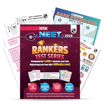 PW NTA 15 NEET Rankers Test Series 2026 | Verified & Curated by Expert Faculties | 15 NEET-Like Test Booklets 15 OMR Sheets Rank Predictor Reward Stickers Solution Booklet & Statewise Cutoff Guide