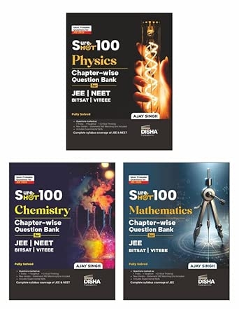 Disha SureSHOT 100 Combo (3 Books) Physics Chemistry & Mathematics Chapter-Wise question Bank for NTA JEE Main/ BITSAT/ VITEEE | Based on Previous Year Questions PYQs | Useful for CBSE 11/ 12 & CUET
