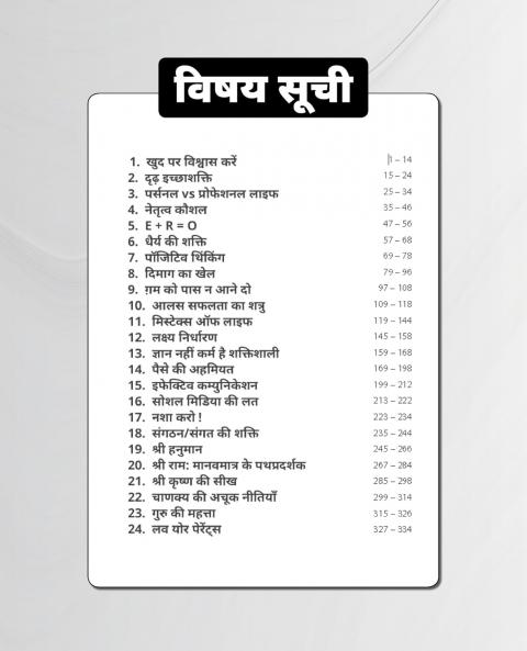 सफलता के 24 अध्याय (24 Chapters of Success) by Sonu Sharma | Hindi Self Help & Motivation Book on Success Mindset Habits Wealth Leadership Health & Personal Growth