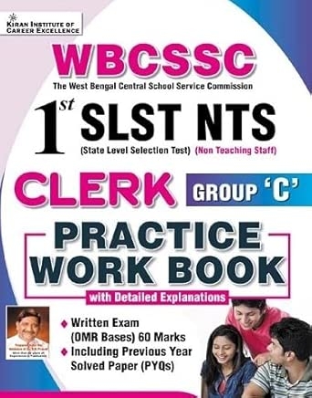 WBCSSC 1st SLST NTS Clerk Group ‘C’ Practice Work Book (English Medium) (5751)