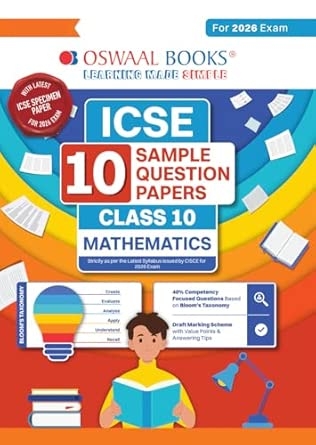 ICSE 10 Sample Question Papers Class-10 Mathematics