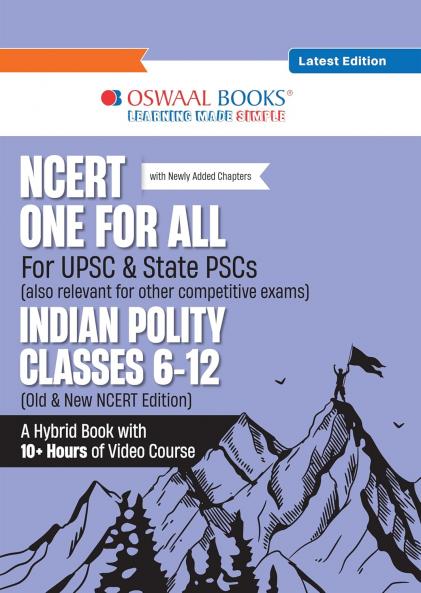 Oswaal NCERT One For All Book for UPSC & State PSCs | Indian Polity Classes 6-12 (Old & New NCERT Edition) Latest Edition