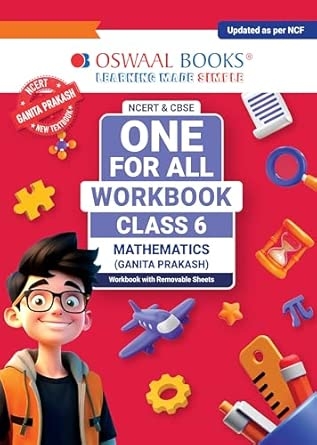 Oswaal NCERT & CBSE One For All Workbook Class-6 Mathematics (Ganita Prakash)