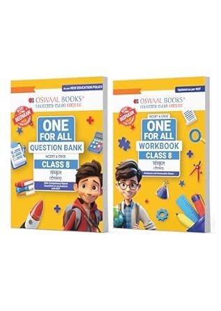 Oswaal One For All Question Bank + One For All Workbook (NCERT & CBSE) Class 8 Sanskrit (Set of 2 Books) | Updated As Per NCF For Latest Exam