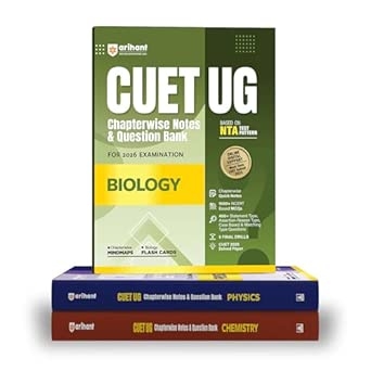 Arihant CUET UG 2026 PCB Combo (Physics Chemistry & Biology) | Chapterwise Notes & Question Bank | Based on NTA Pattern | 1000+ NCERT MCQs Assertion Reason & Case-Based Questions | Chapterwise Mindmaps & Flash Cards | Free Online Digital Support.