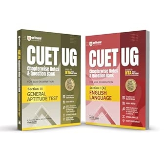 Arihant CUET UG 2026 General Aptitude & English Language Combo | Chapterwise Notes & Question Bank | Based on NTA Pattern | 1000+ MCQs Case-Based & Assertion Reason Questions | Flash Cards & Free Online Digital Support