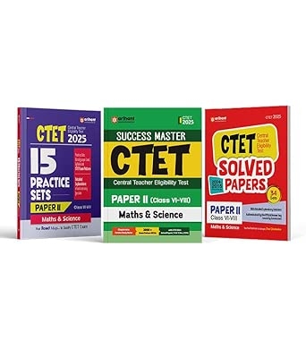 Arihant Ctet Guide  Practice and Solved Papers Paper II (Class VI-VIII) Maths & Science
