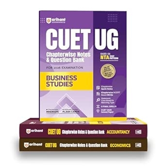 Arihant CUET UG 2026 Commerce Combo (Business Studies Accountancy & Economics) | Chapterwise Notes & Question Bank | Based on NTA Pattern | 1000+ NCERT MCQs Assertion Reason & Case-Based Questions | Chapterwise Mindmaps & Flash Cards | Free Online Digital Support