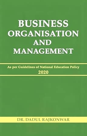 Business Organization and Management
