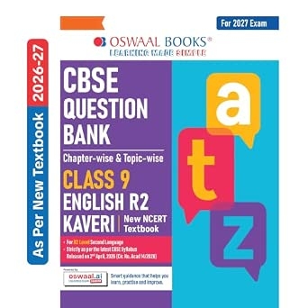 Oswaal CBSE English Question Bank Chapter-wise & Topic-wise Class 9 | Based on new NCERT Textbook Kaveri |Includes Summary Competency-Based Question Self-Assessment & Practice Papers | For R2 Level