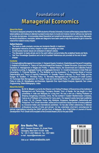 Foundations of Managerial Economics