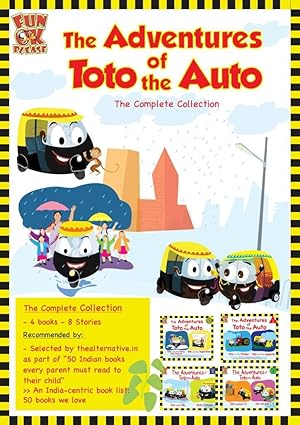 Adventures of Toto the Auto - Complete collection Set of 4 Contemporary Indian Story Books for Kids
