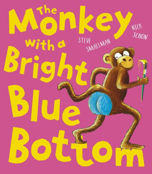 The Monkey With Bright Blue Bottam