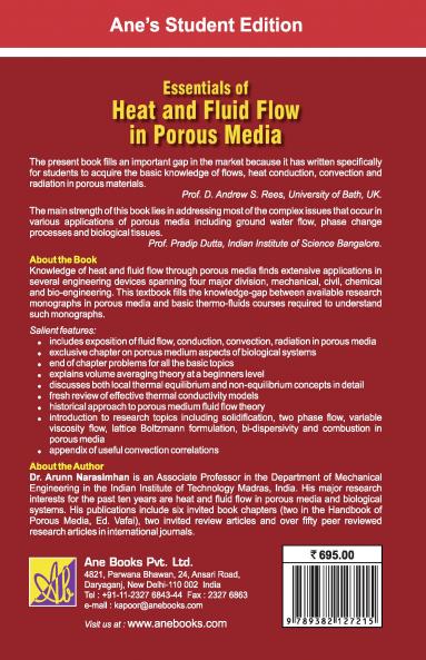 Essentials Of Heat And Fluid Flow In Porous Media
