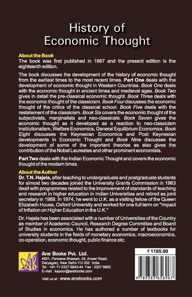 History Of Economic Thought 18th Ed