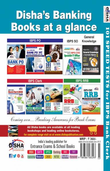 IBPS CWE Bank Clerk 101 Speed Tests with Success Guarantee 2nd Edition