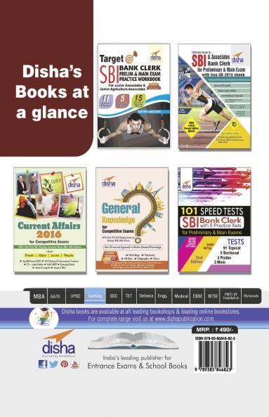 SBI Bank Clerk Preliminary Exam MegaBook - (Guide + 15 Practice Sets)