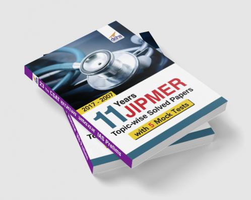11 year JIPMER Topic-wise Solved Papers (2017-2007) with 5 Mock Tests