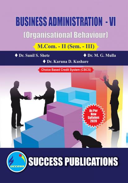 Organizational Behaviour (BA-VI) (314)M.Com Sem-III